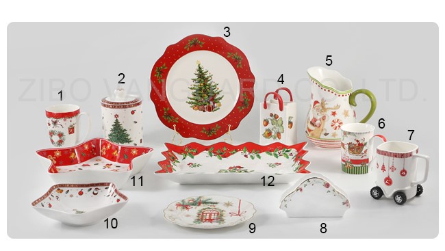 Christmas ceramic dinnerware set Christmas ceramic dinnerware set