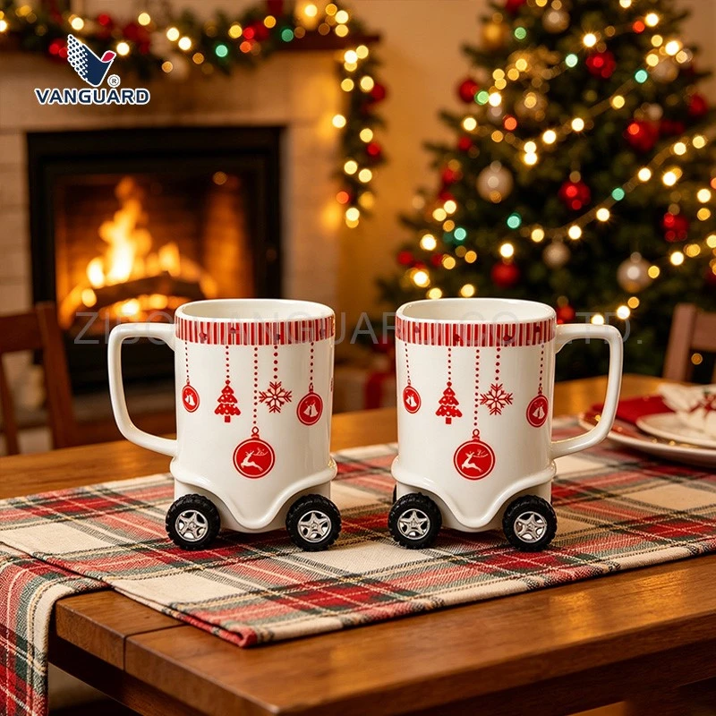 novelty car mug with wheel base novelty car mug with wheel base